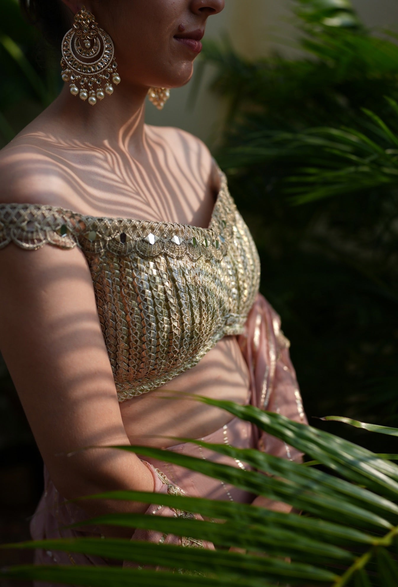 Layered saree