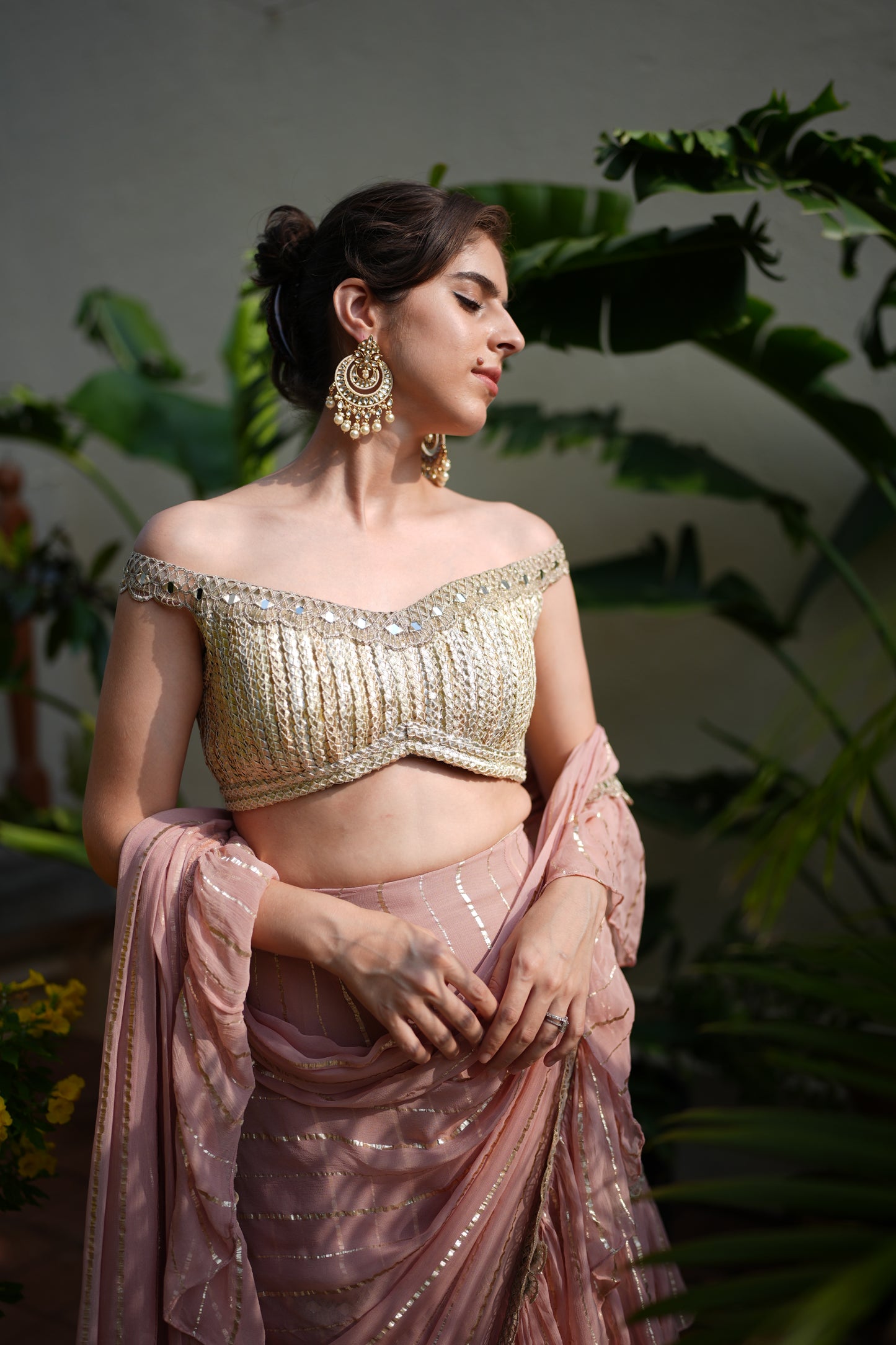 Layered saree